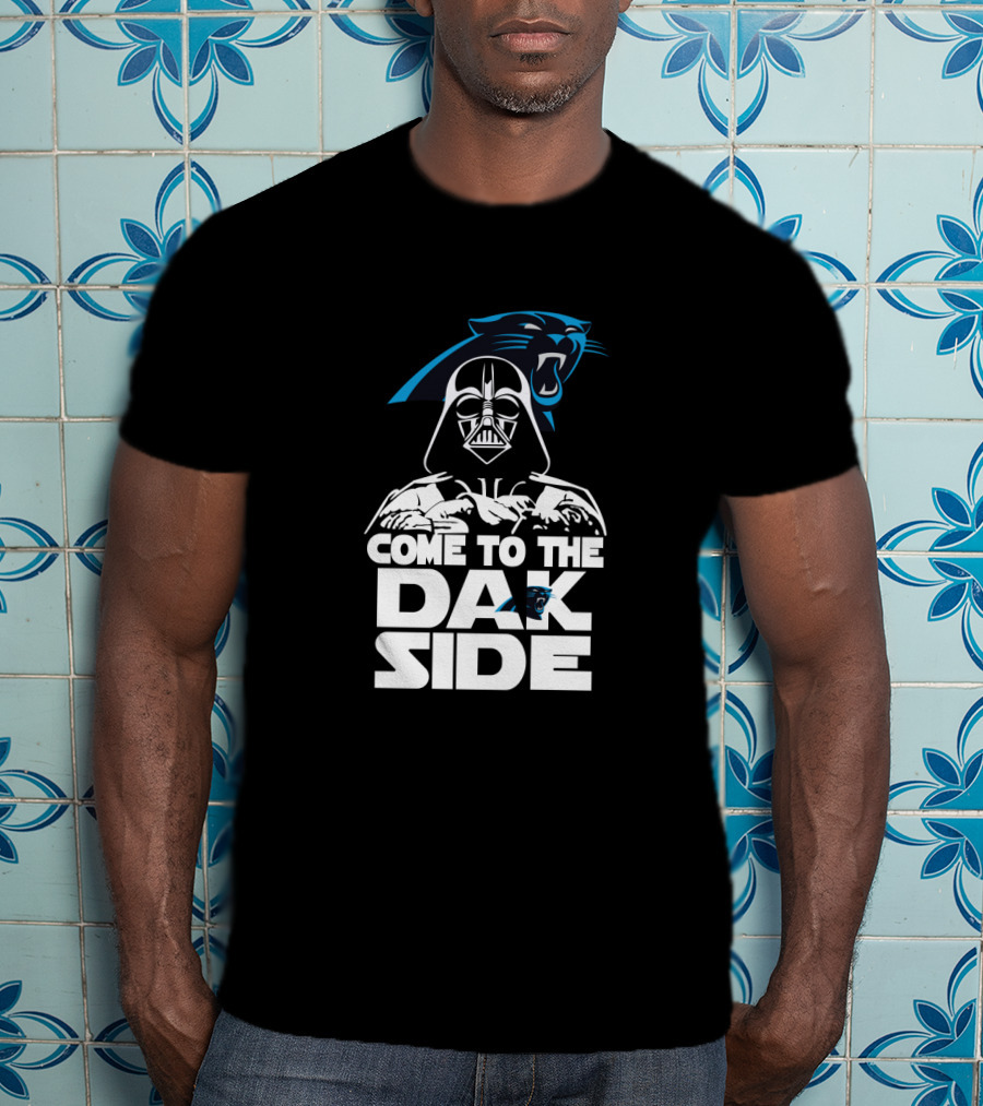 Come To The Dak Side Darth Vader Carolina Panthers Fans T-Shirt