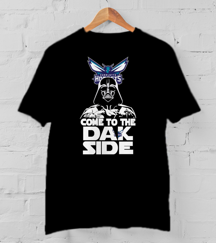 Darth Vader Come To The Dark Side Charlotte Hornets Fans T-Shirt