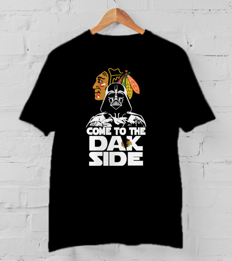 Come To The Dark Side Darth Vader Chicago Blackhawks Fan T-Shirt