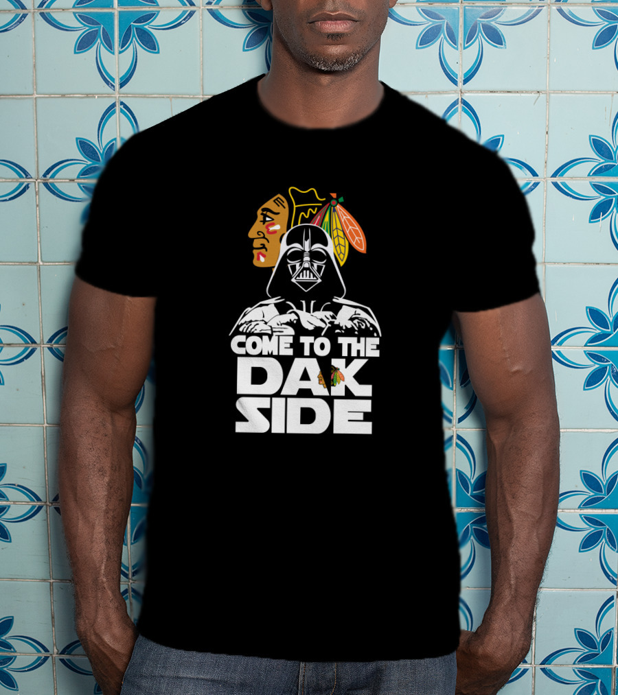 Come To The Dark Side Darth Vader Chicago Blackhawks Fan T-Shirt