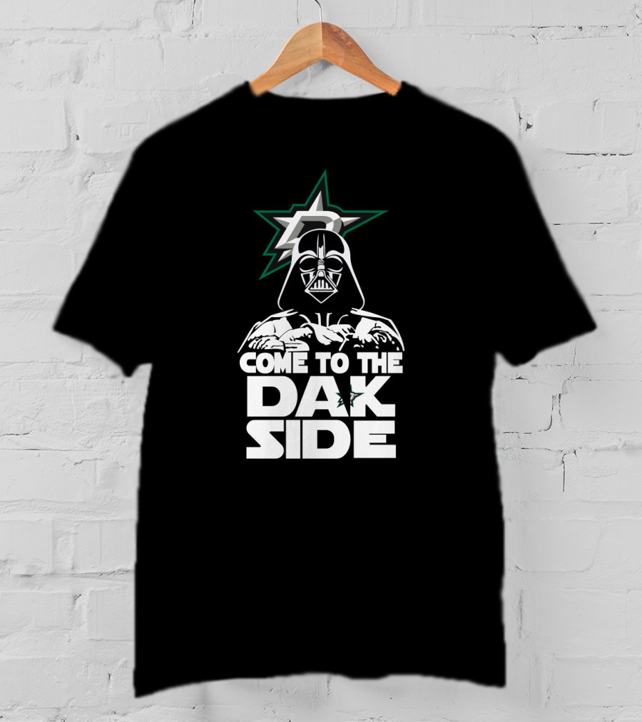 Dallas Stars Fans Darth Vader Come To The DAK Side T-Shirt
