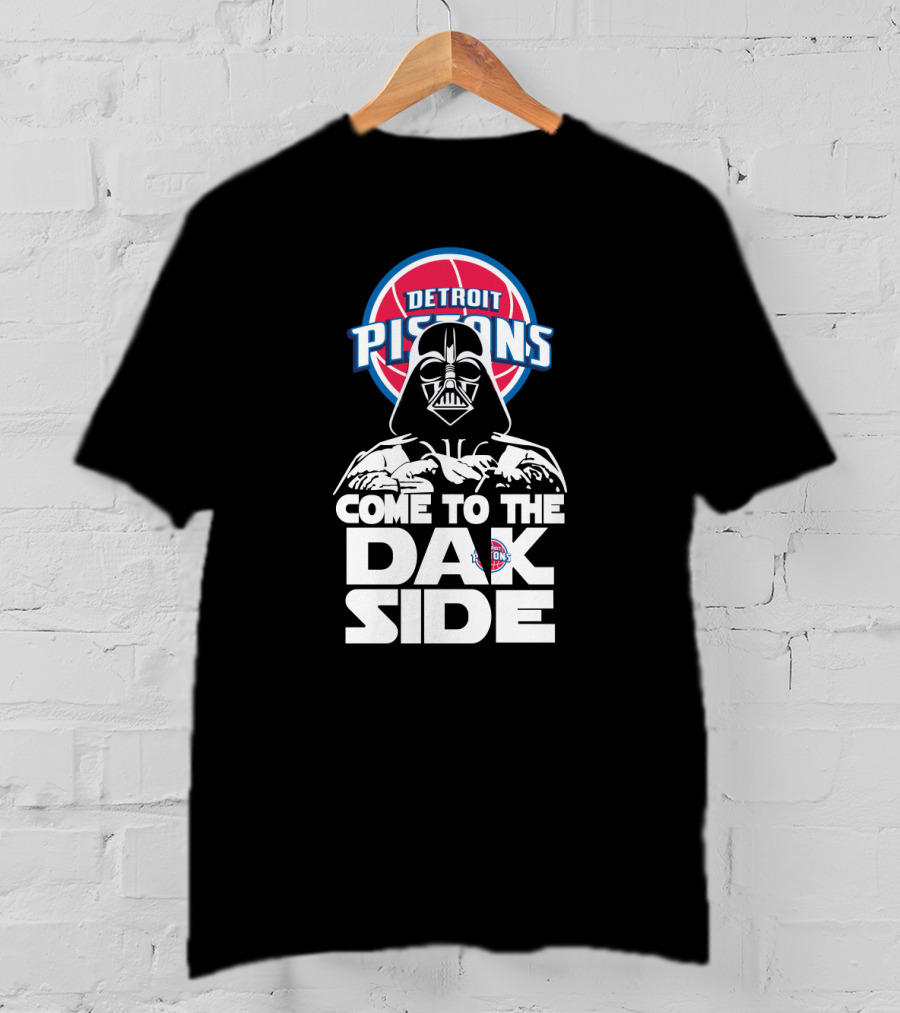 Detroit Pistons Darth Vader Come To The Dark Side T-Shirt
