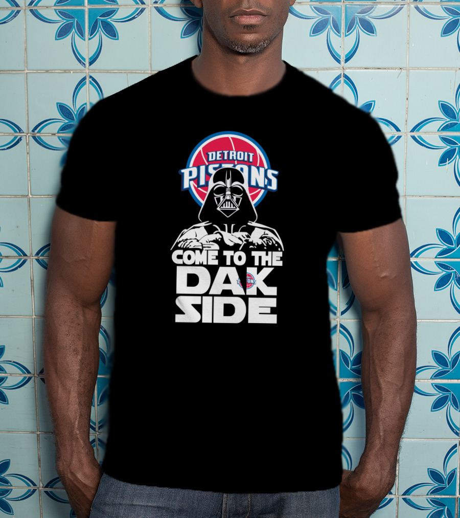 Detroit Pistons Darth Vader Come To The Dark Side T-Shirt