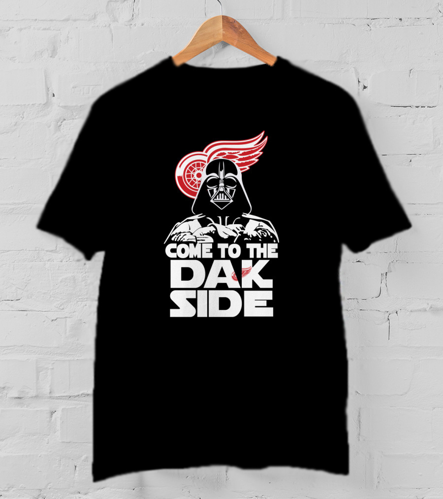 Darth Vader Come To The Dark Side Detroit Red Wings Fans T-Shirt