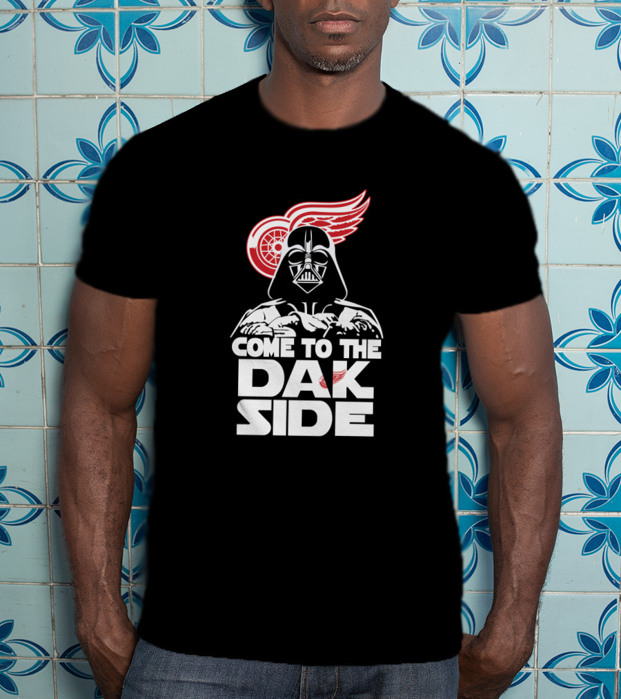 Darth Vader Come To The Dark Side Detroit Red Wings Fans T-Shirt