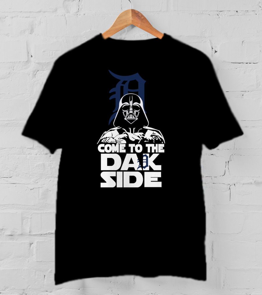 Come To The Dark Side Darth Vader Detroit Tigers T-Shirt
