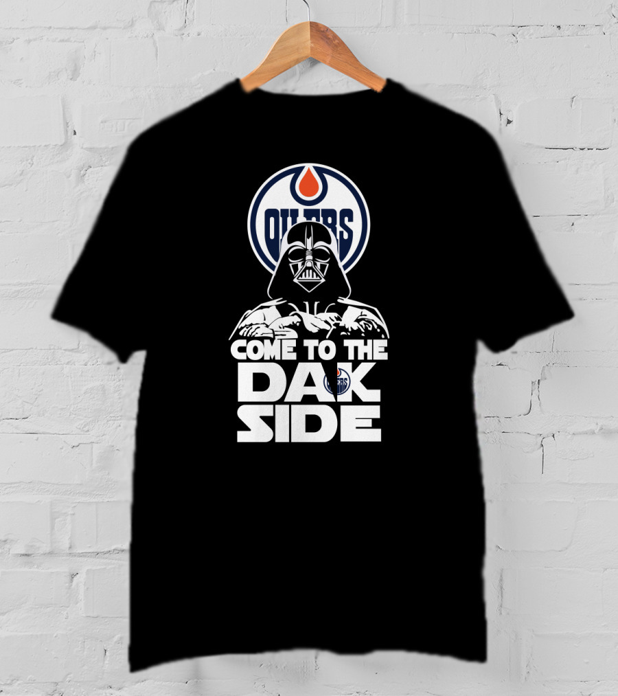 Edmonton Oilers Come To The Dark Side Darth Vader Fans T-Shirt