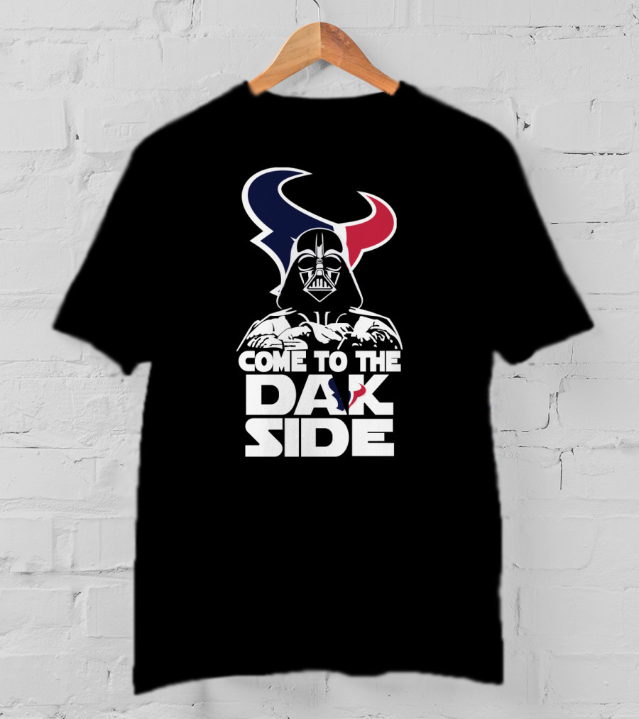 Come To The Dark Side Darth Vader Houston Texans T-Shirt