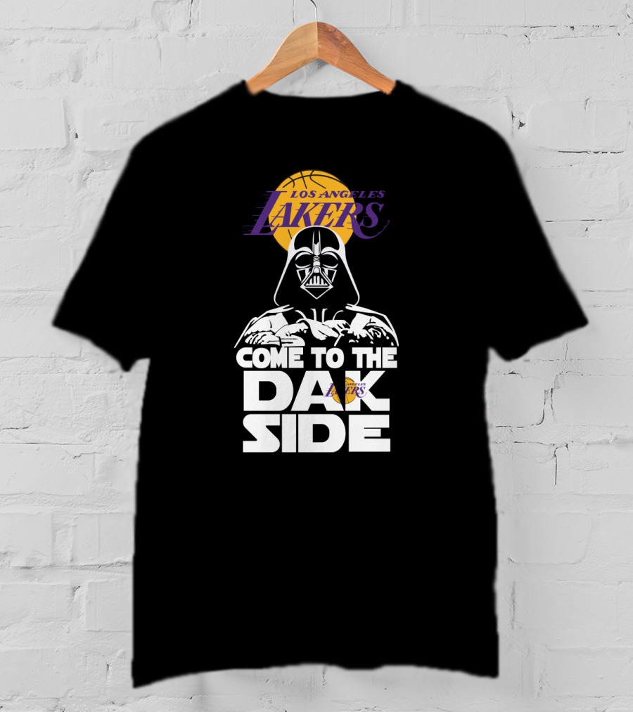 Los Angeles Lakers Come To The Dark Side Darth Vader Fusion T-Shirt