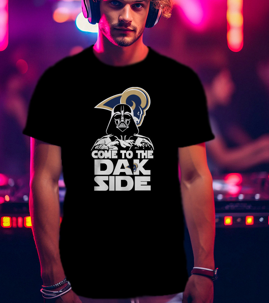 Darth Vader Come To The Dark Side Los Angeles Rams Fans T-Shirt