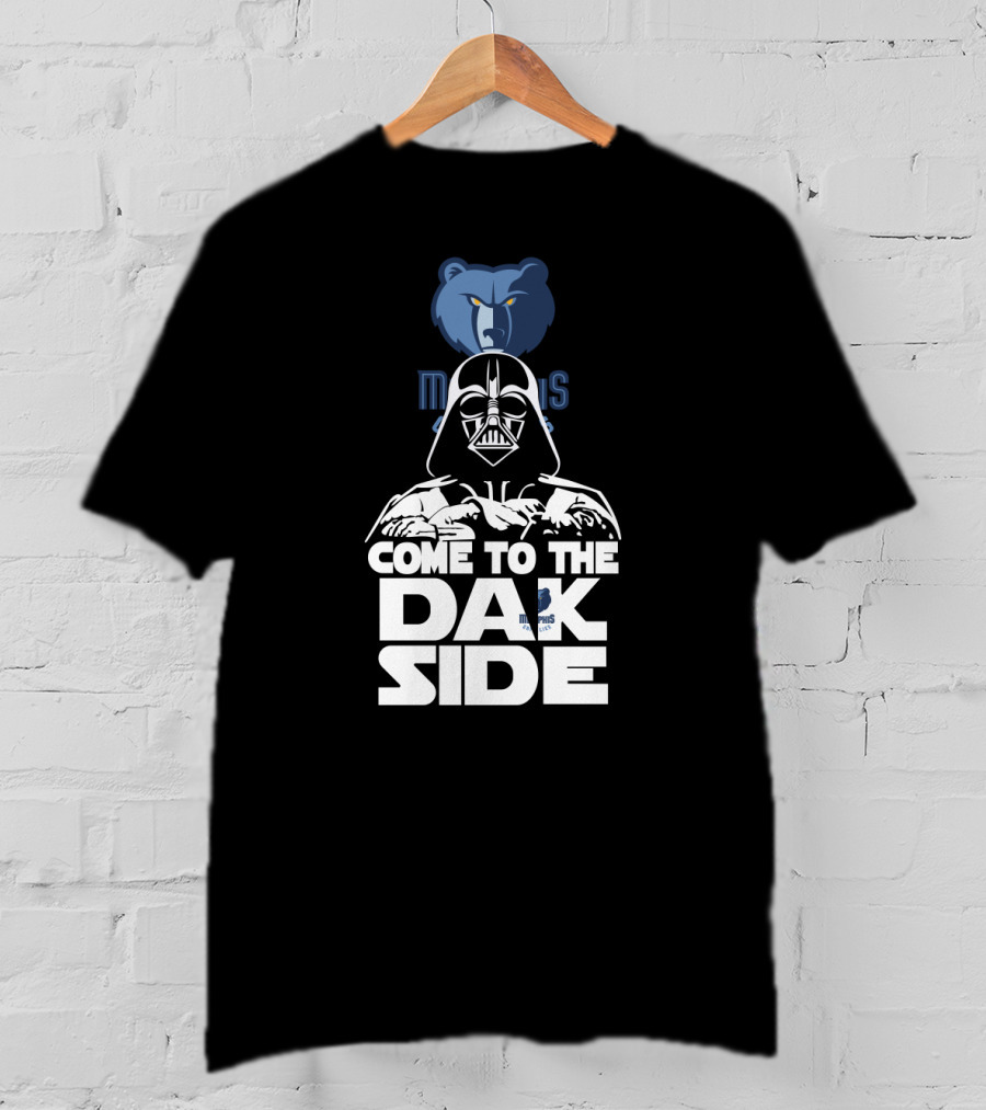 Come To The Dark Side Darth Vader Memphis Grizzlies T-Shirt