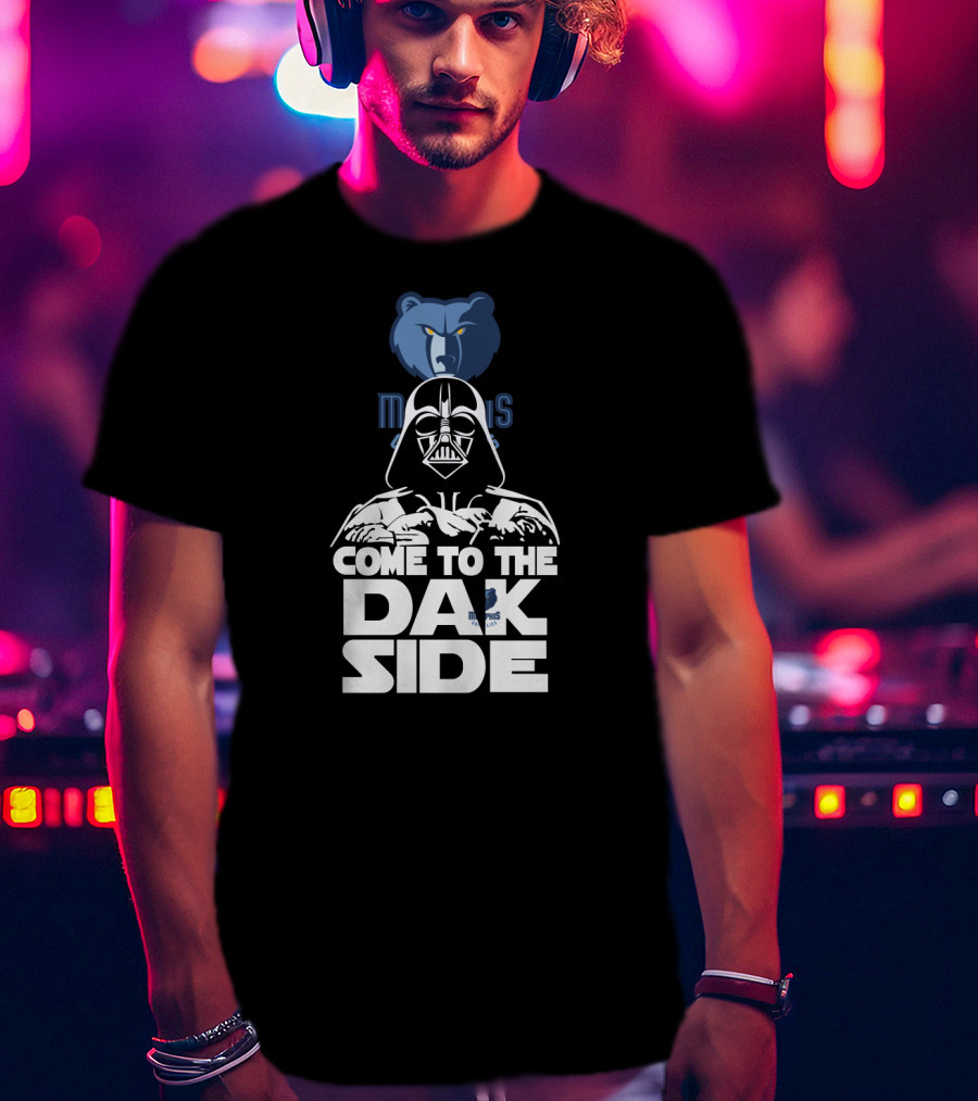 Come To The Dark Side Darth Vader Memphis Grizzlies T-Shirt