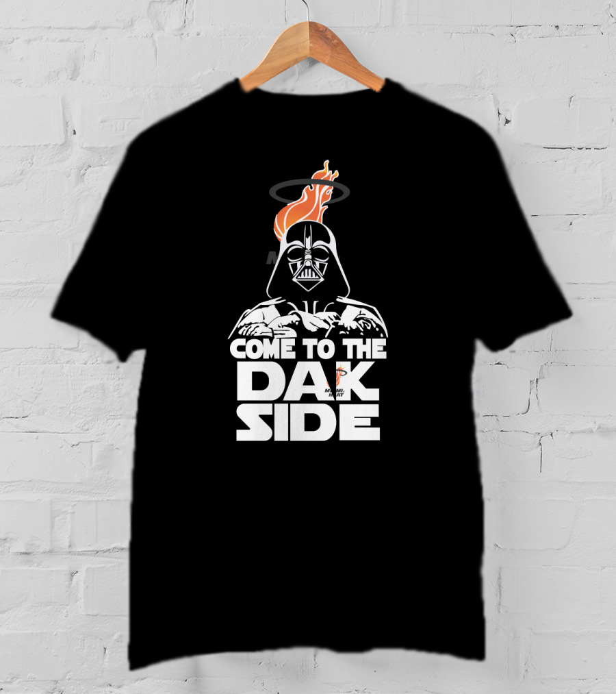 Come To The Dark Side Miami Heat Fans Darth Vader T-Shirt