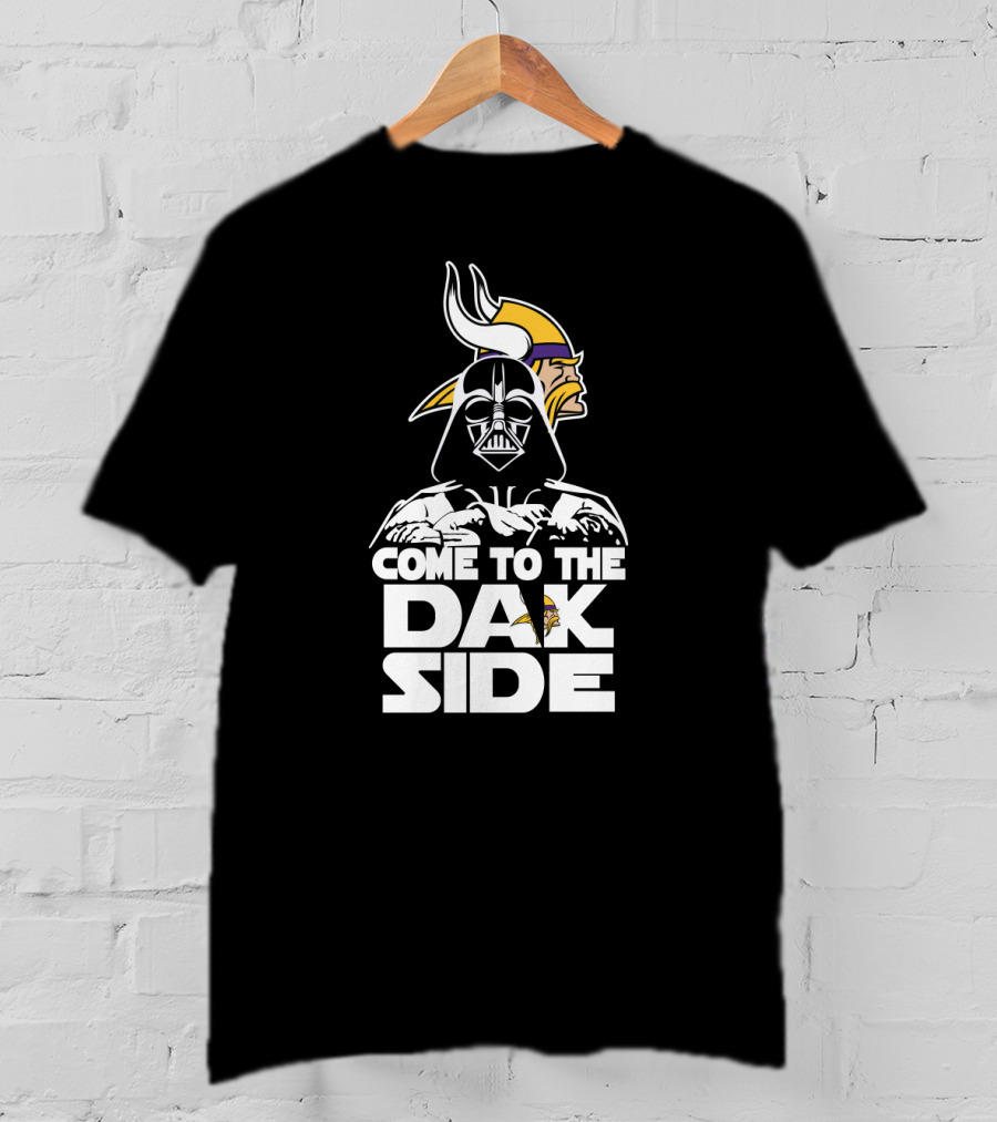 Come To The Dark Side Minnesota Vikings Fans Darth Vader T-Shirt