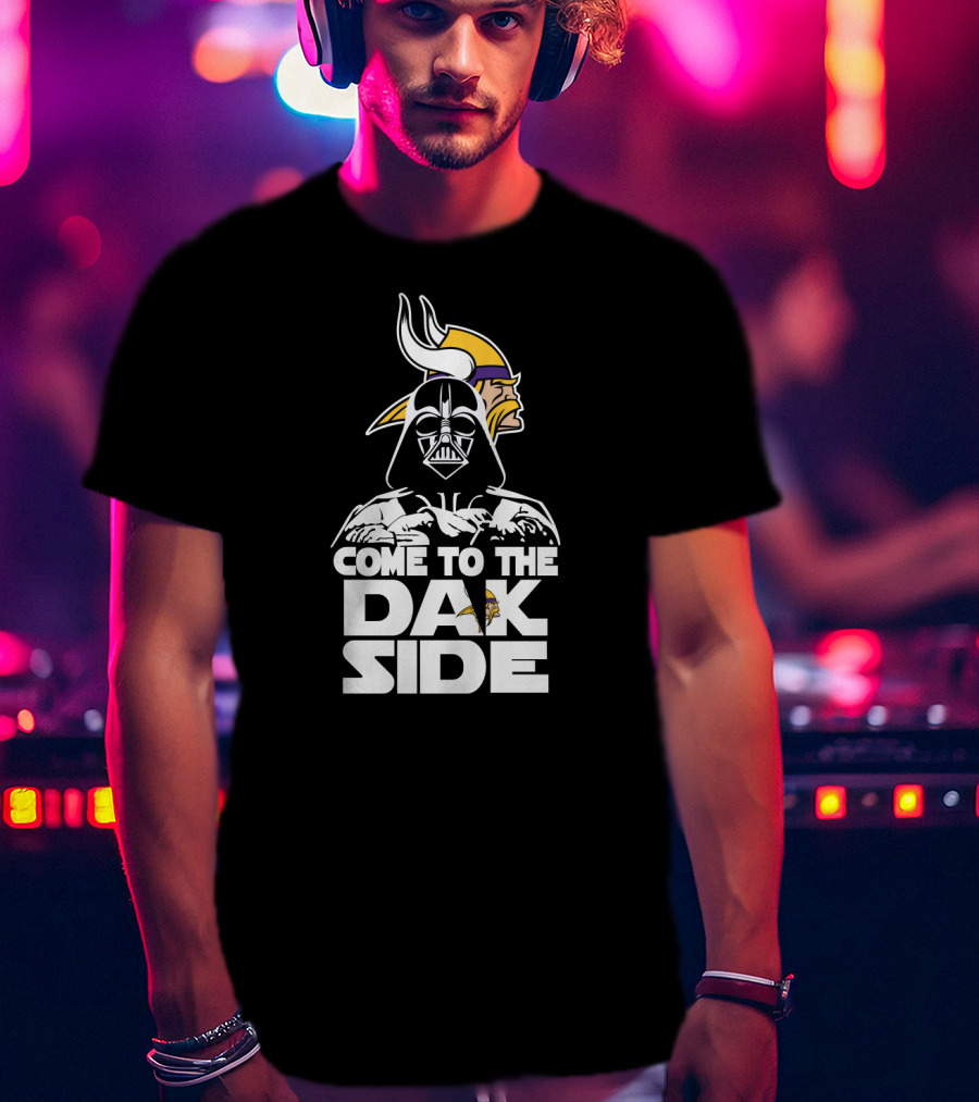 Come To The Dark Side Minnesota Vikings Fans Darth Vader T-Shirt