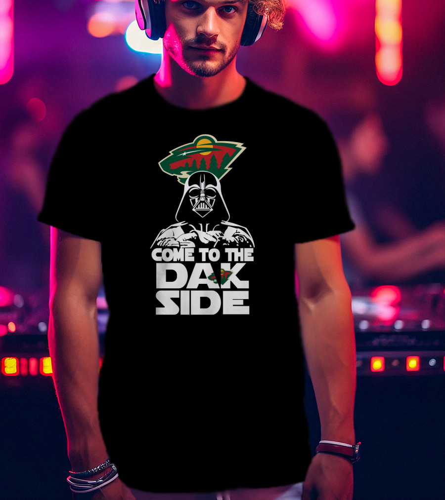 Darth Vader Come To The Dark Side Minnesota Wild Fans Collaboration T-Shirt