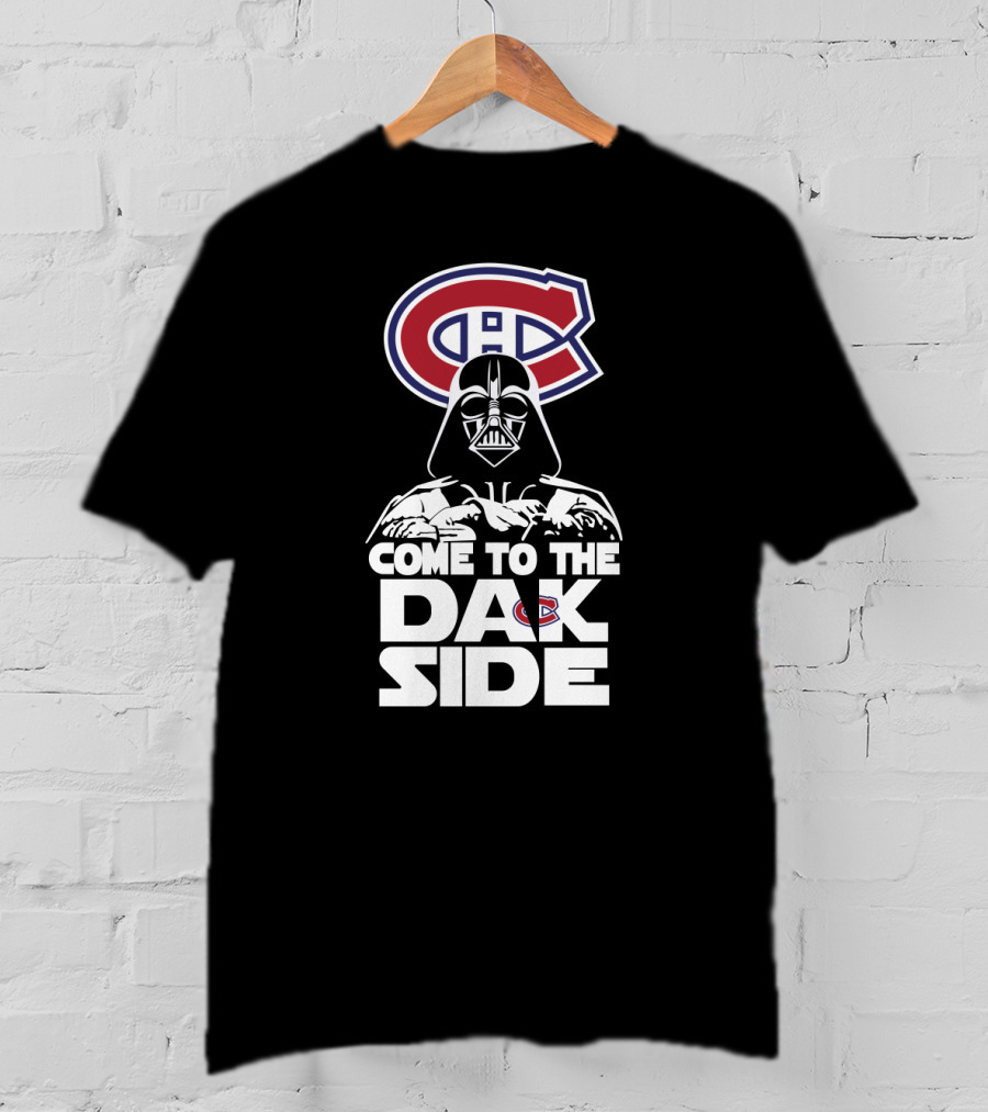 Montreal Canadiens Logo Darth Vader Come To The Dark Side T-Shirt