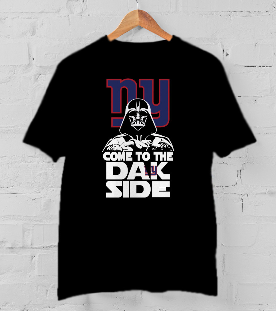 Darth Vader Come To The Dark Side Ny Giants Fans T-Shirt