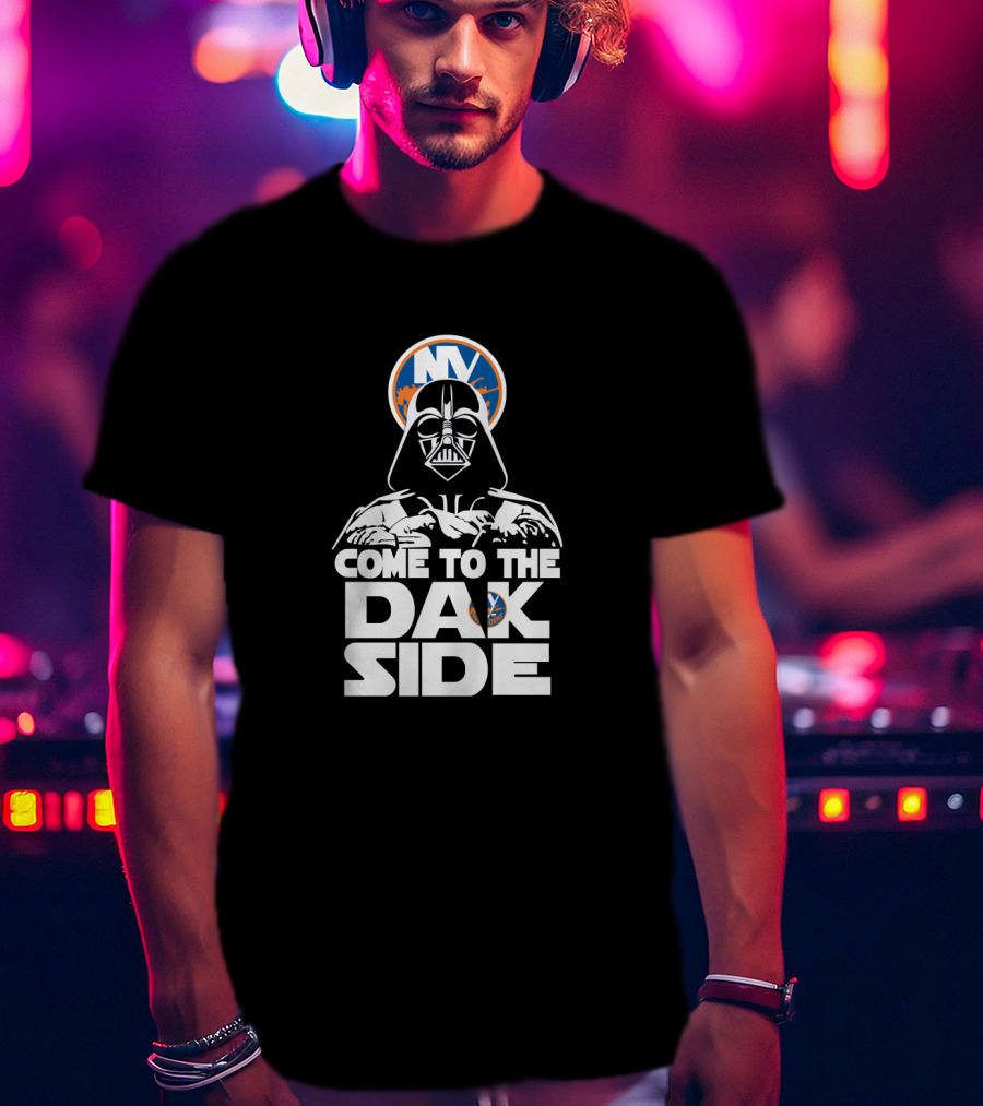 New York Islanders Darth Vader Come To The Dark Side T-Shirt