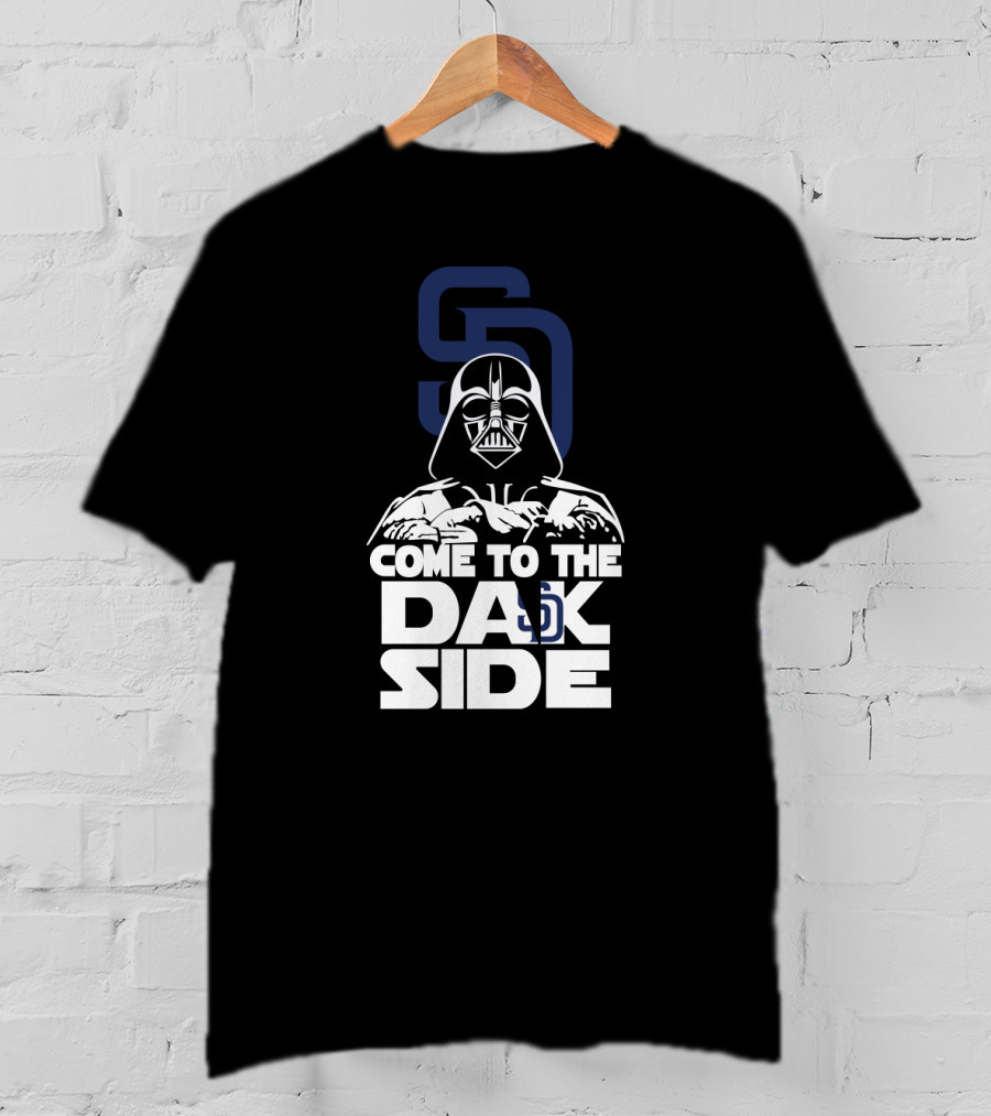 Darth Vader San Diego Padres Come To The Dark Side Crossover T-Shirt