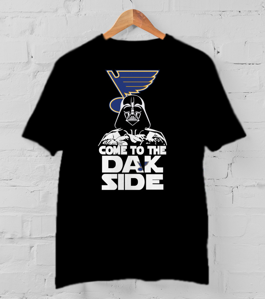Come To The Dark Side Darth Vader St. Louis Blues Crossover Fans T-Shirt