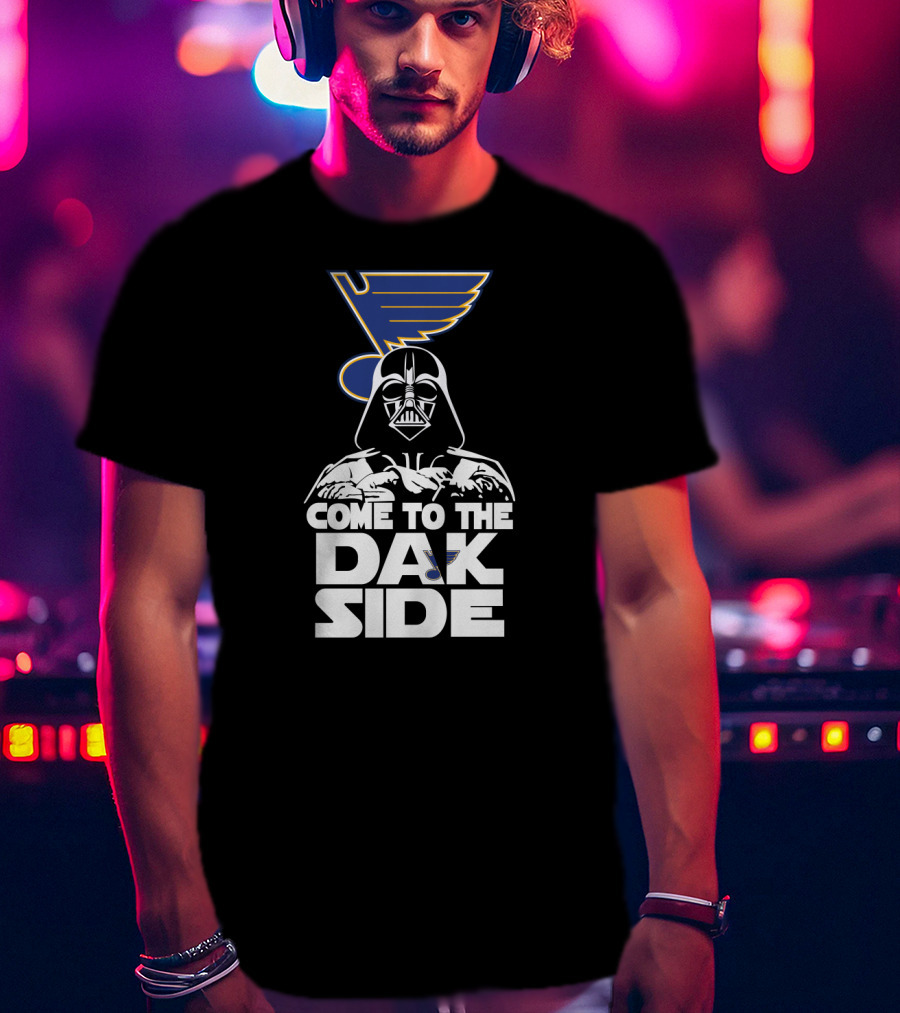 Come To The Dark Side Darth Vader St. Louis Blues Crossover Fans T-Shirt