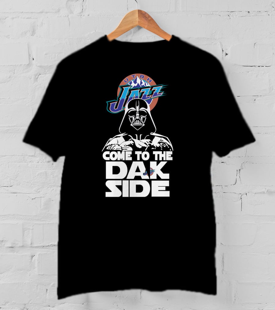 Utah Jazz Come To The Dark Side Darth Vader Fans T-Shirt