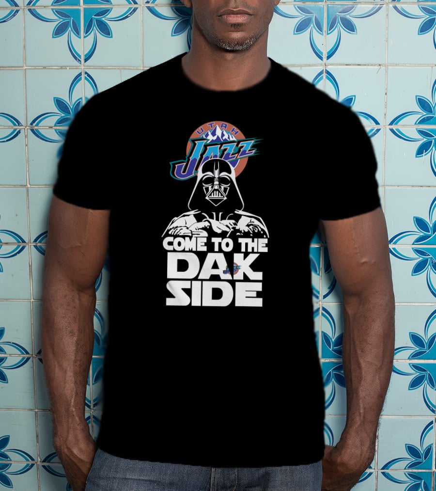 Utah Jazz Come To The Dark Side Darth Vader Fans T-Shirt