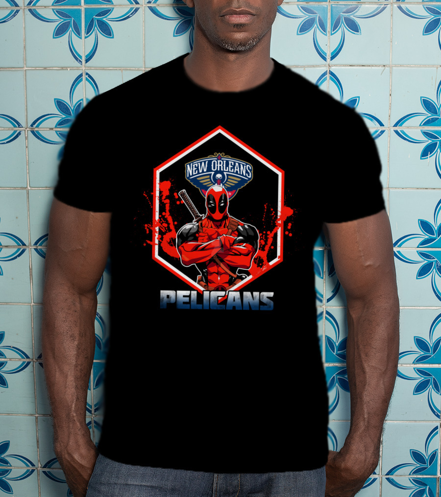Deadpool New Orleans Pelicans Fans T-Shirt