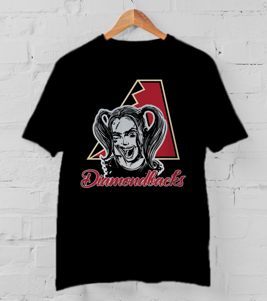 Harley Quinn Styled Arizona Diamondbacks Fans T-Shirt