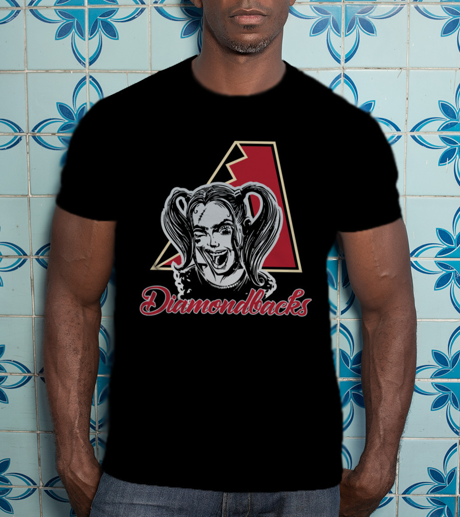 Harley Quinn Styled Arizona Diamondbacks Fans T-Shirt