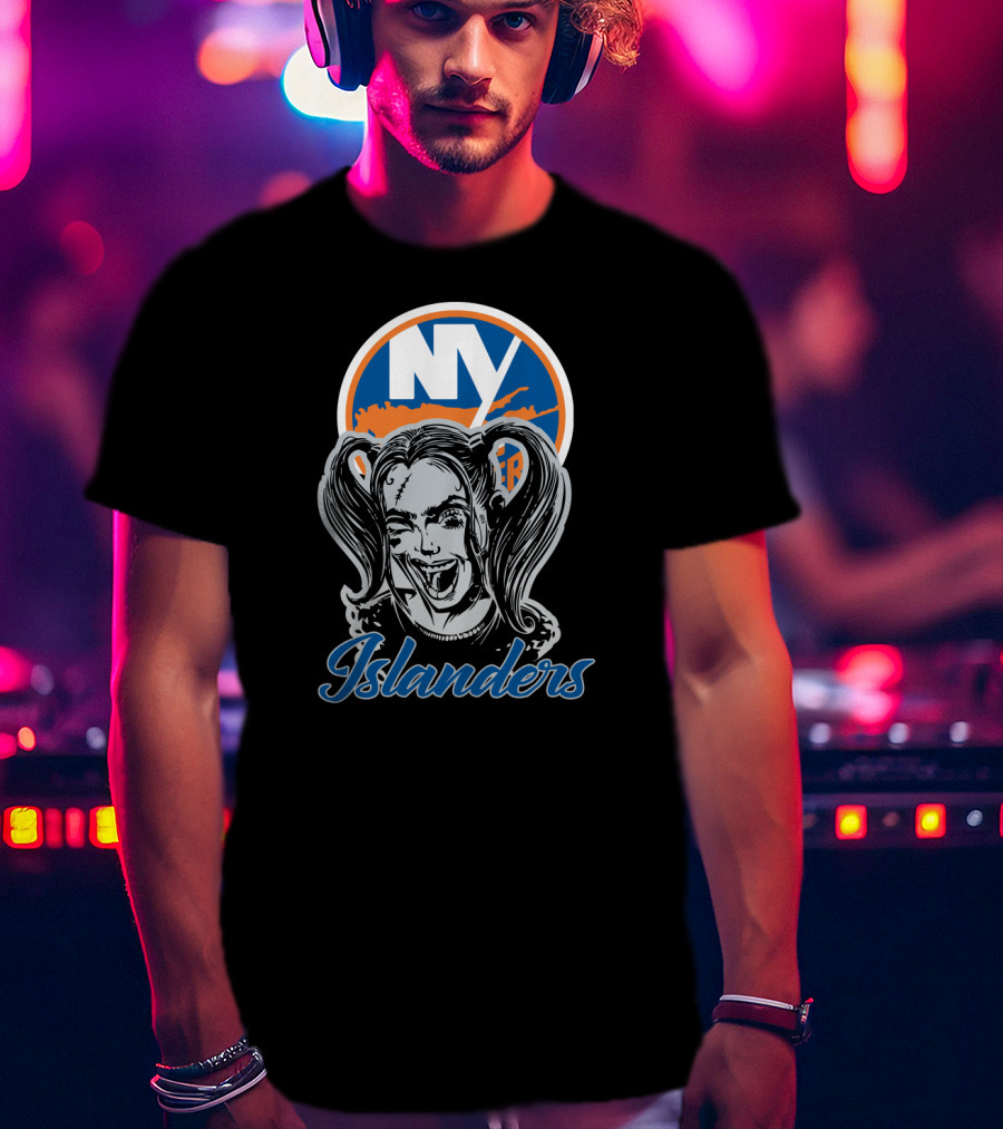Ny Islanders Harley Quinn Mashup T-Shirt