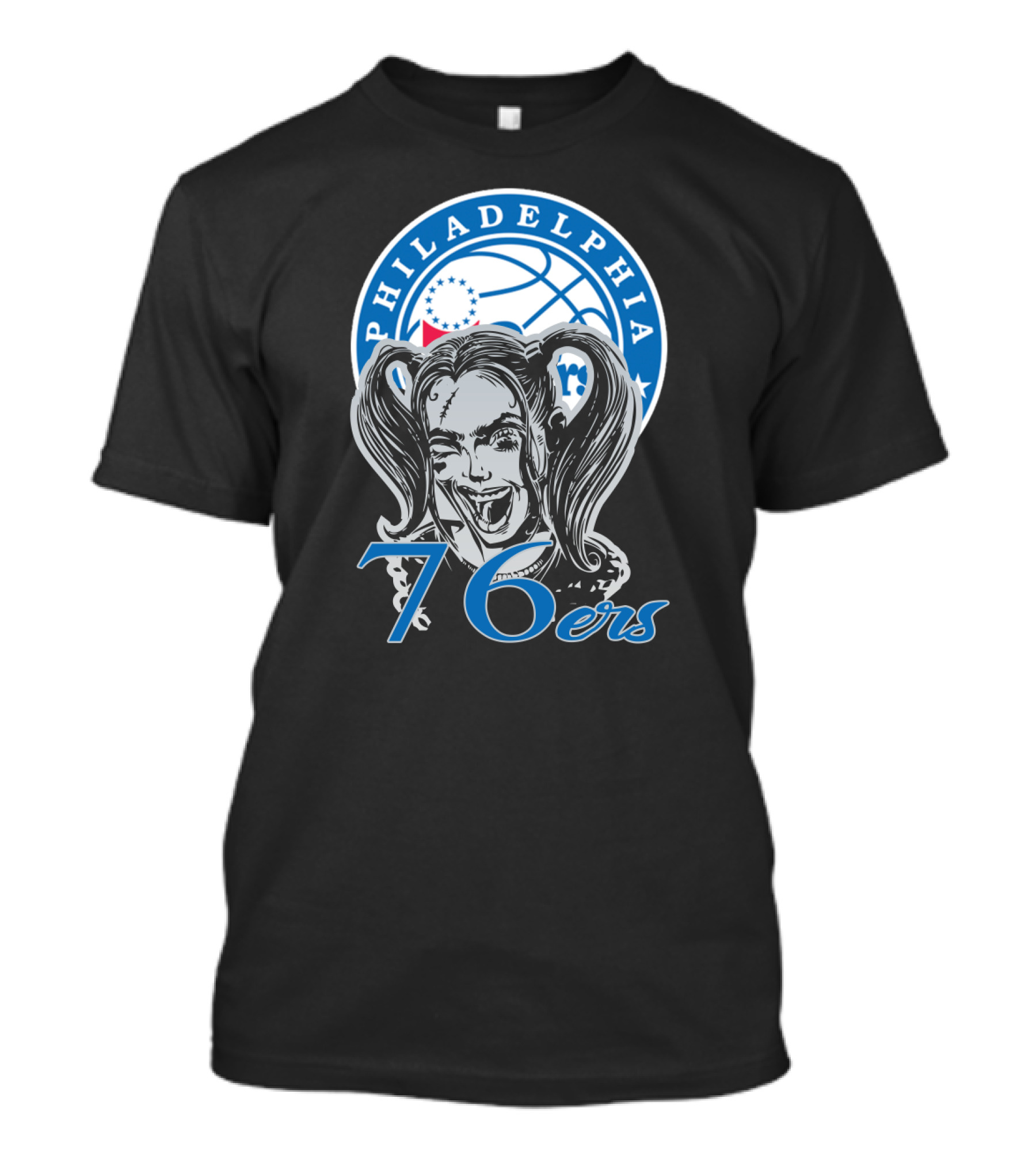 Philadelphia 76ers Fans Harley Quinn Style T-Shirt