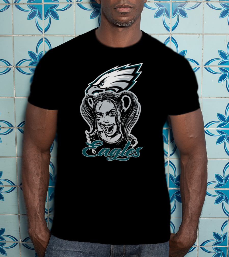 Harley Quinn Philadelphia Eagles Fans Eagles T-Shirt