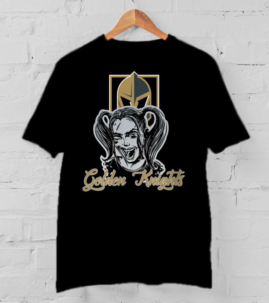 Harley Quinn Golden Knights Fans T-Shirt