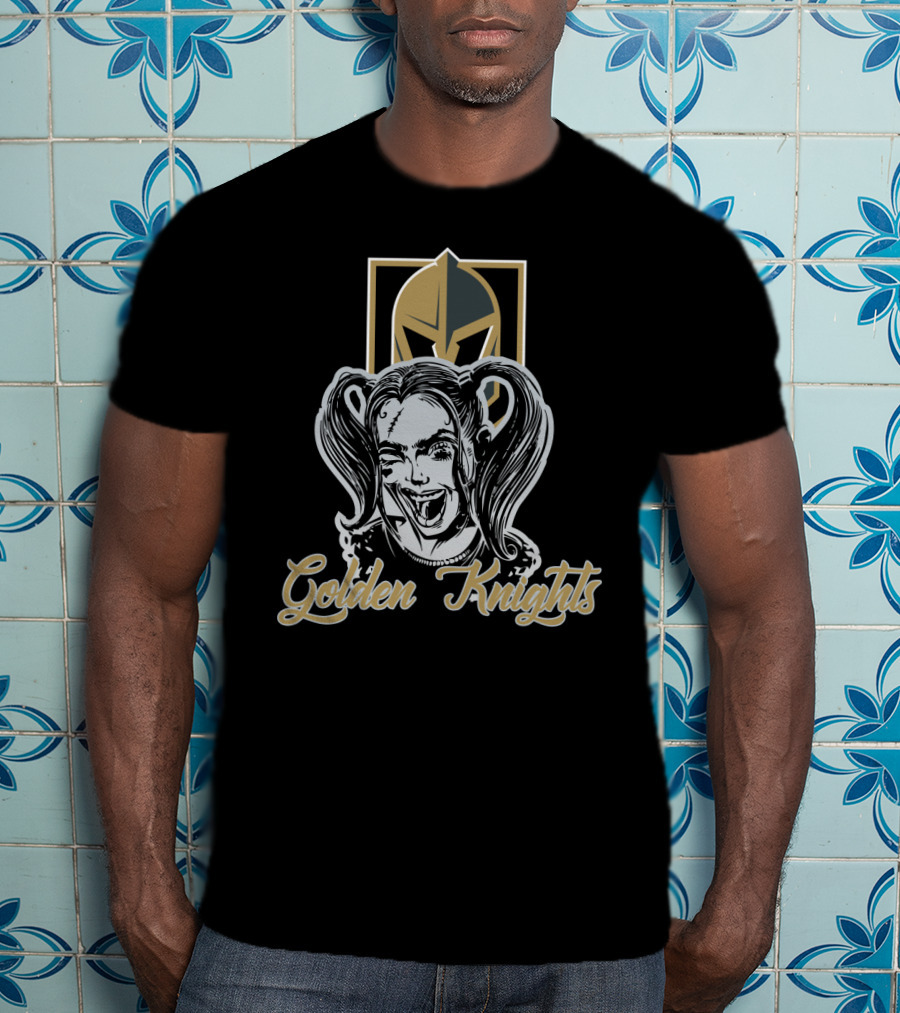 Harley Quinn Golden Knights Fans T-Shirt