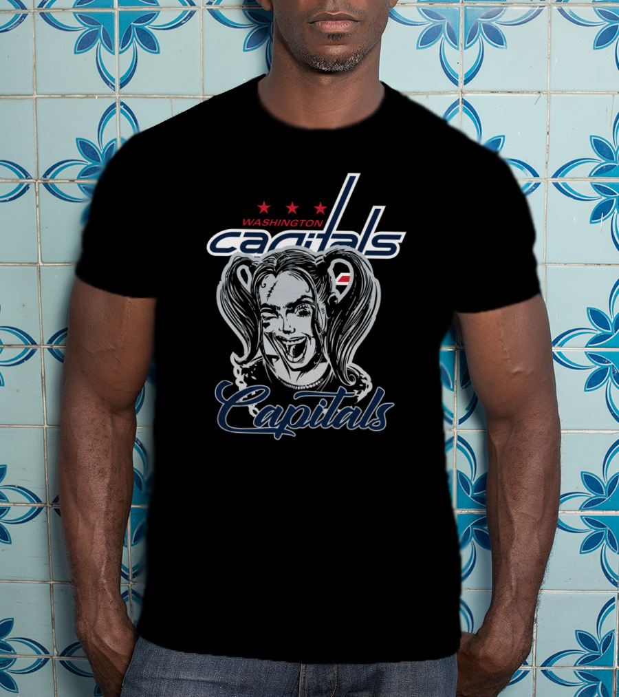 Washington Capitals Harley Quinn Fans T-Shirt
