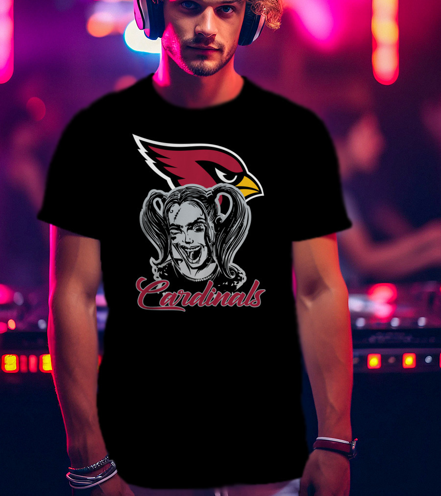 Harley Quinn And Arizona Cardinals Fans Cardinals T-Shirt
