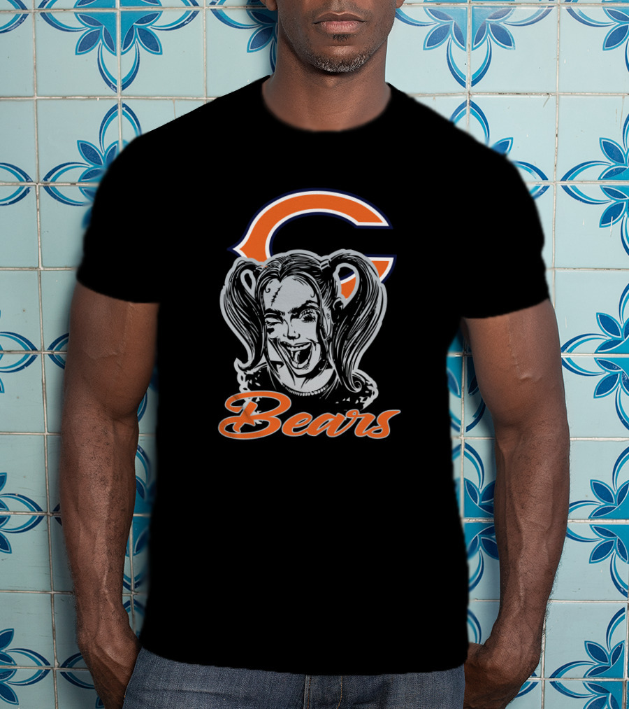 Chicago Bears Fans Harley Quinn Style T-Shirt