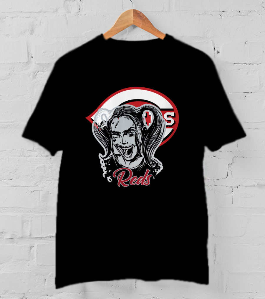 Reds Fans Harley Quinn Cincinnati Baseball T-Shirt