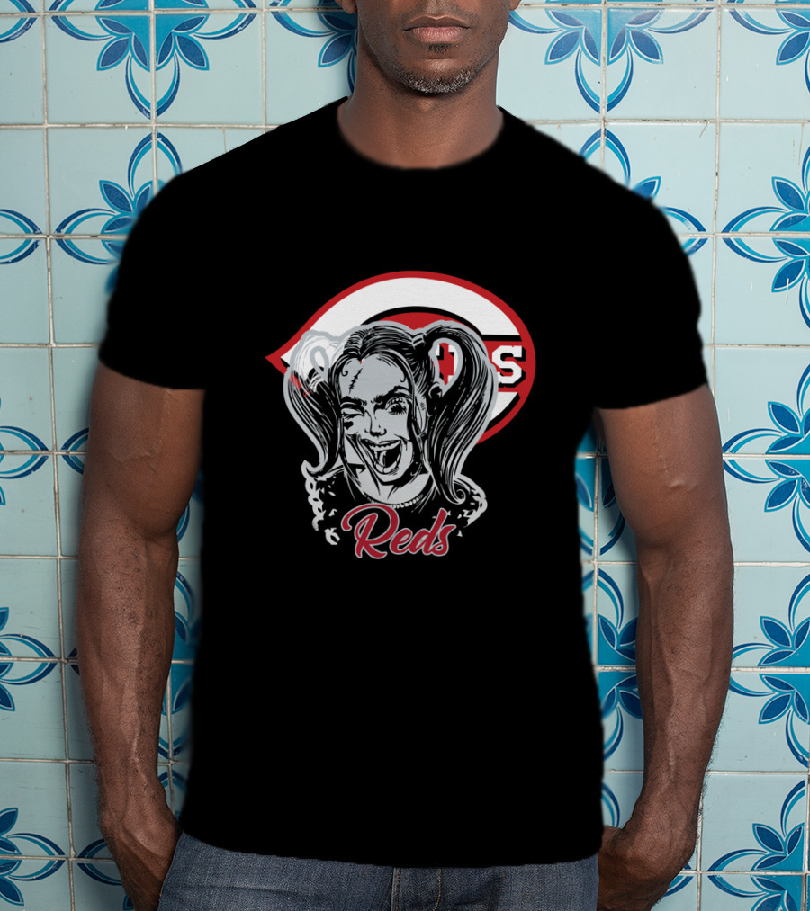 Reds Fans Harley Quinn Cincinnati Baseball T-Shirt