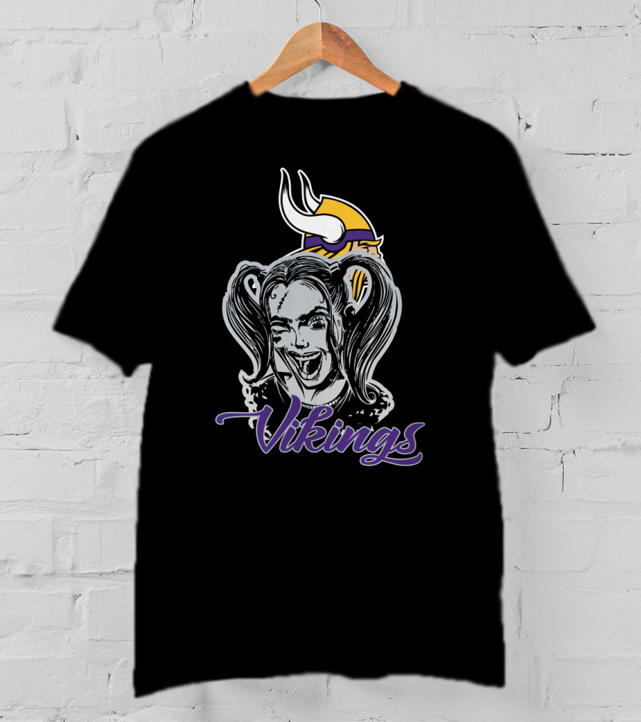 Harley Quinn Minnesota Vikings T-Shirt