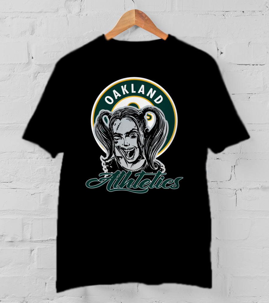 Oakland Athletics Fans Featuring Harley Quinn T-Shirt
