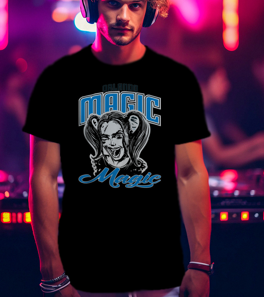 Orlando Magic Fans Harley Quinn Mashup T-Shirt