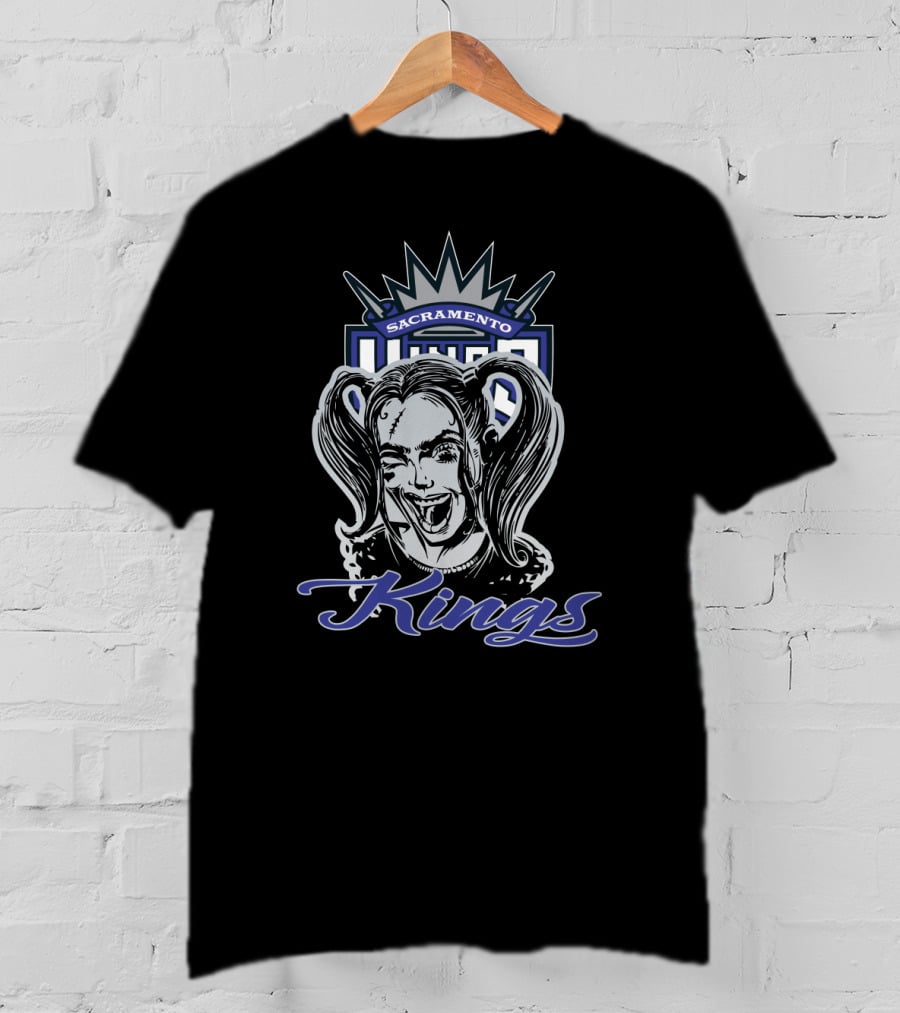 Sacramento Kings Harley Quinn Fan Fusion T-Shirt