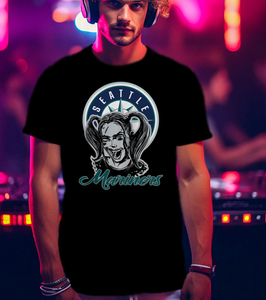 Harley Quinn Seattle Mariners Fans T-Shirt