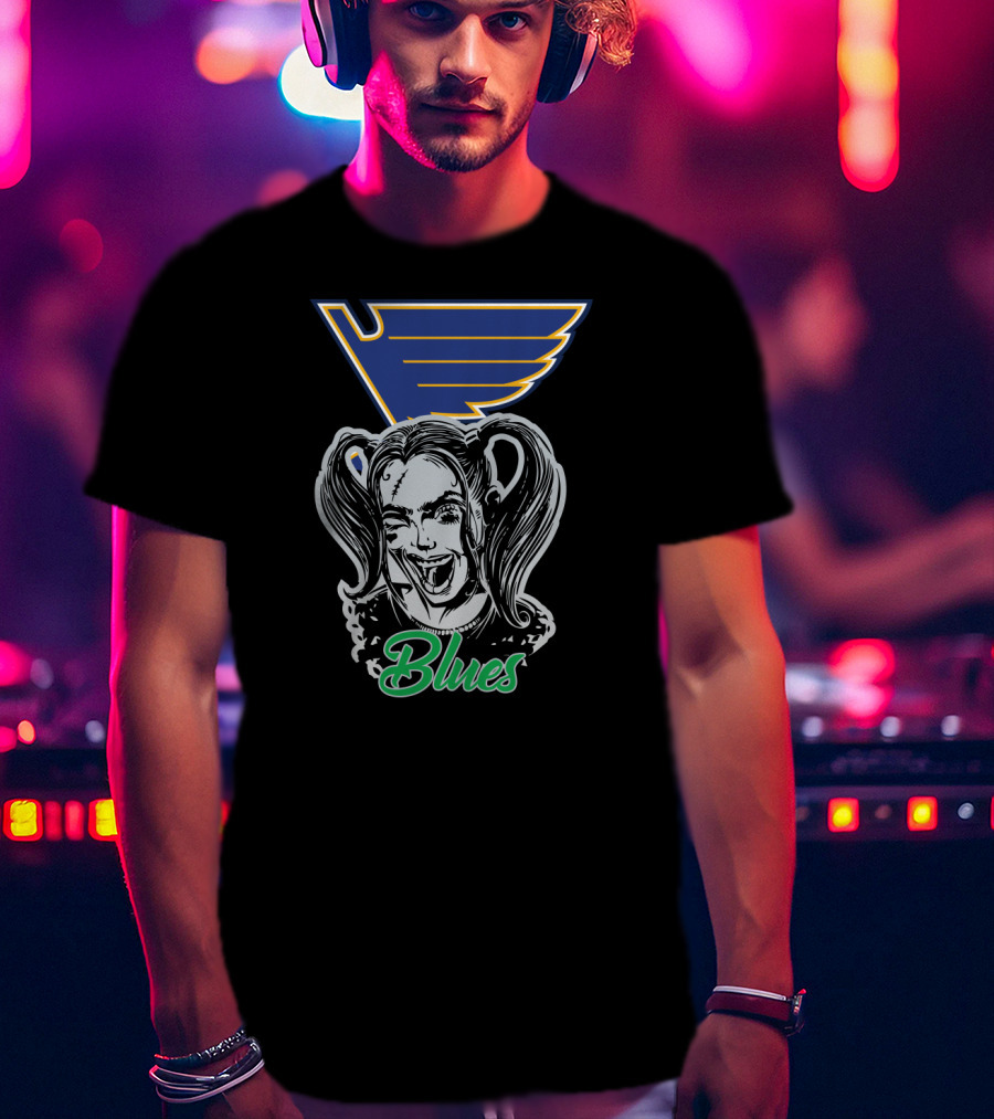 Harley Quinn St. Louis Blues Fans T-Shirt