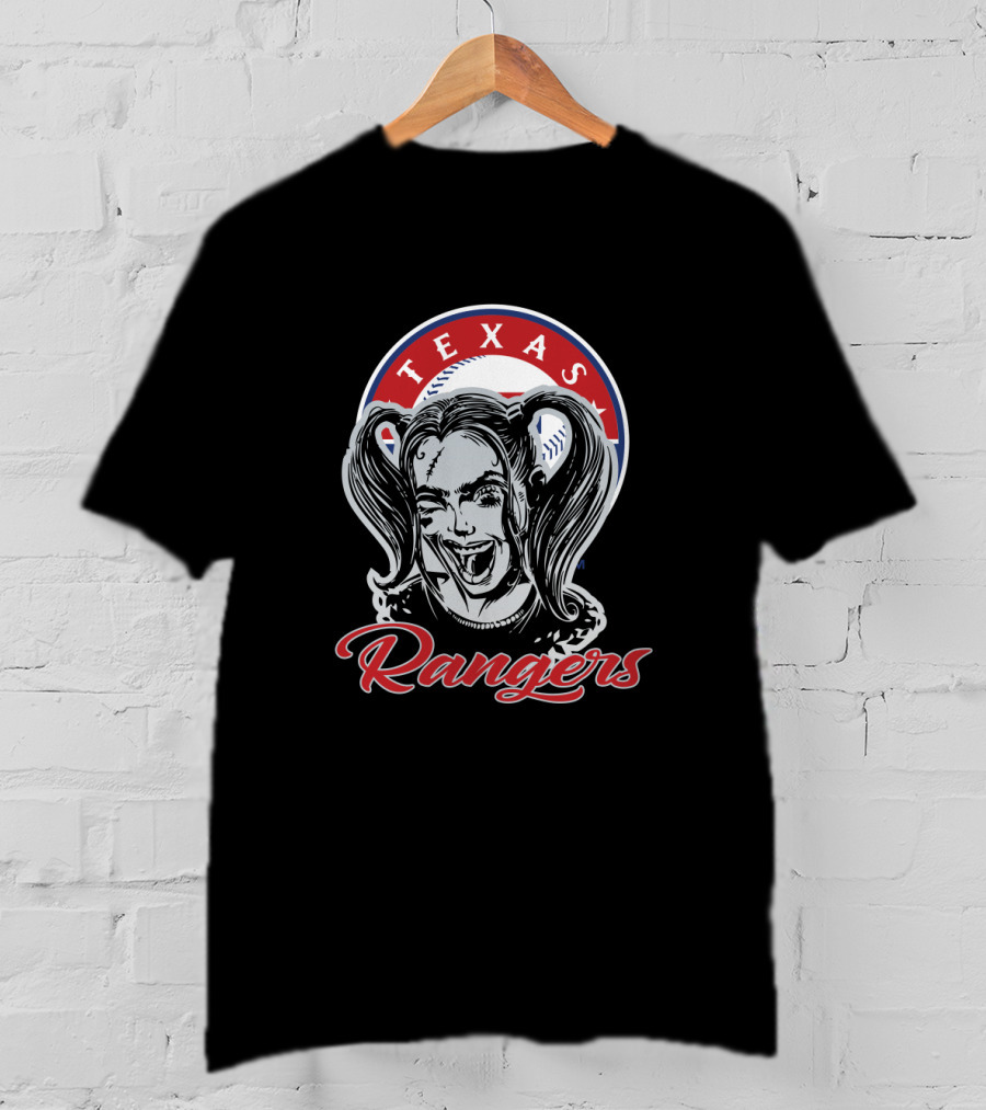 Texas Rangers Harley Quinn Fans T-Shirt