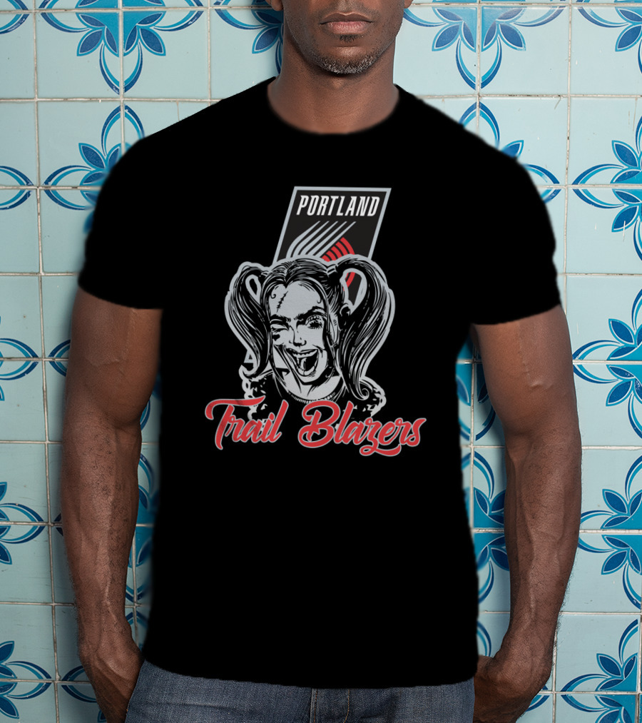 Portland Trail Blazers Harley Quinn Fan T-Shirt