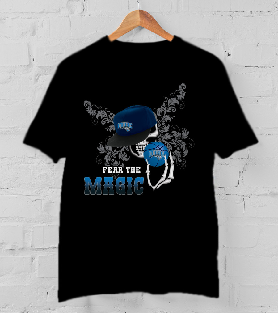 Fear The Magic Fans Orlando Basketball Skull T-Shirt